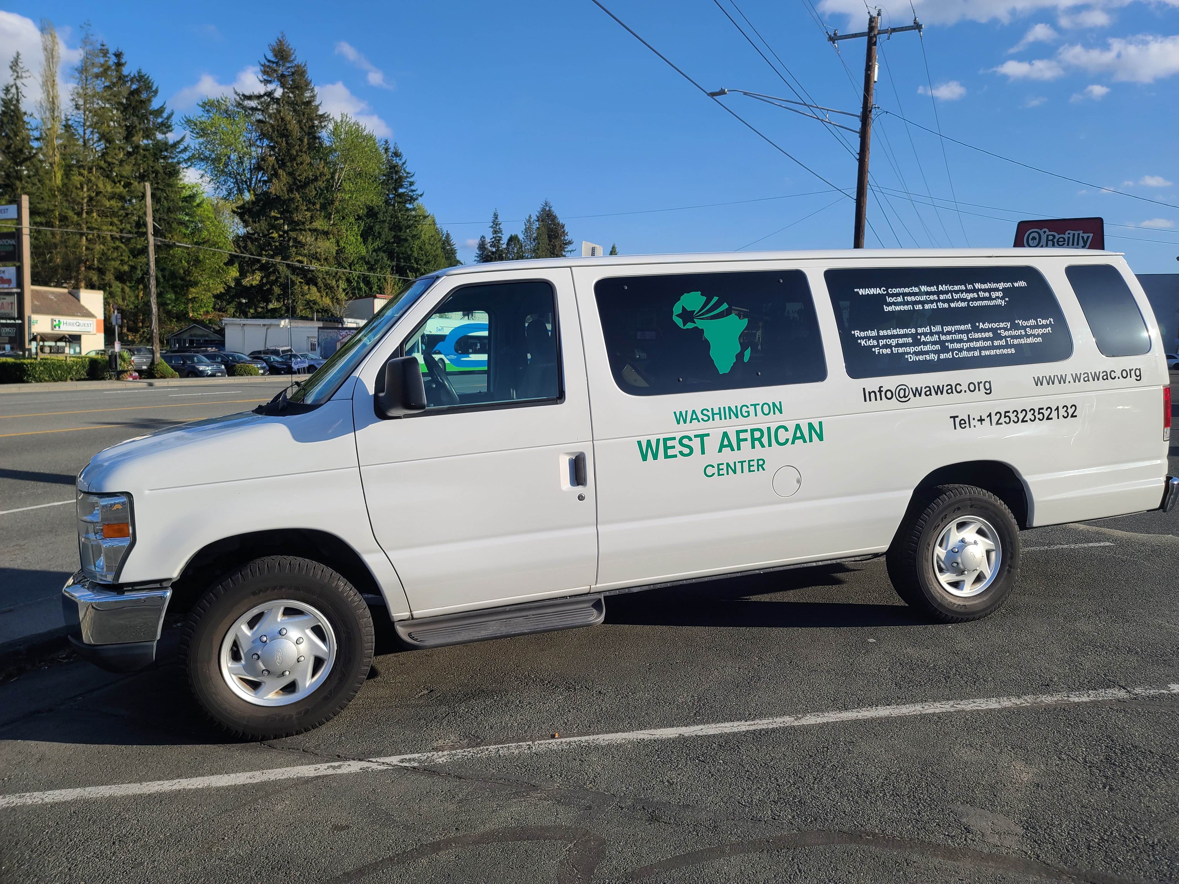 WAWAC's Van has helped the organization serve those who need their help throughout the pandemic.