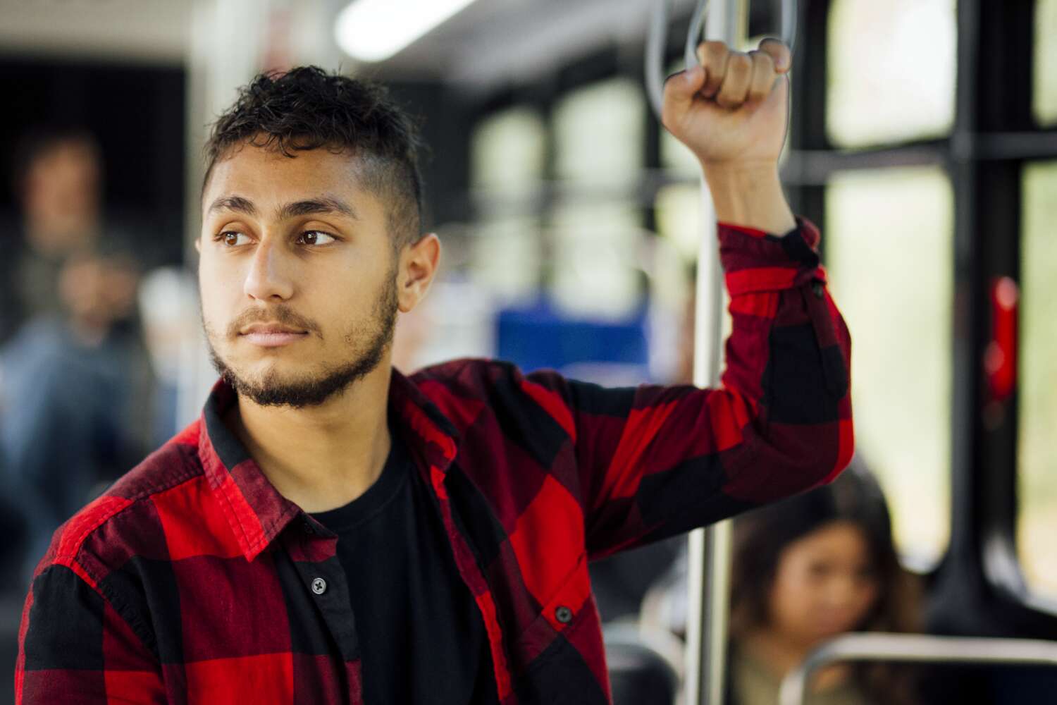 Rider on Community Transit Bus