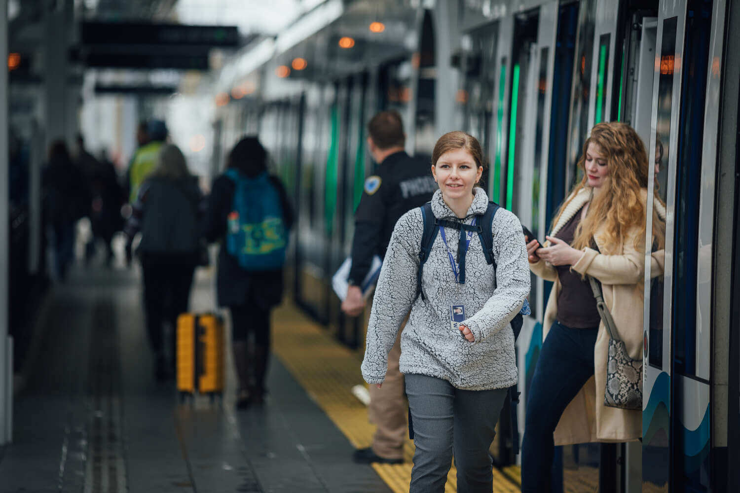 Lindsay on her commute using Light Rail and Community Transit