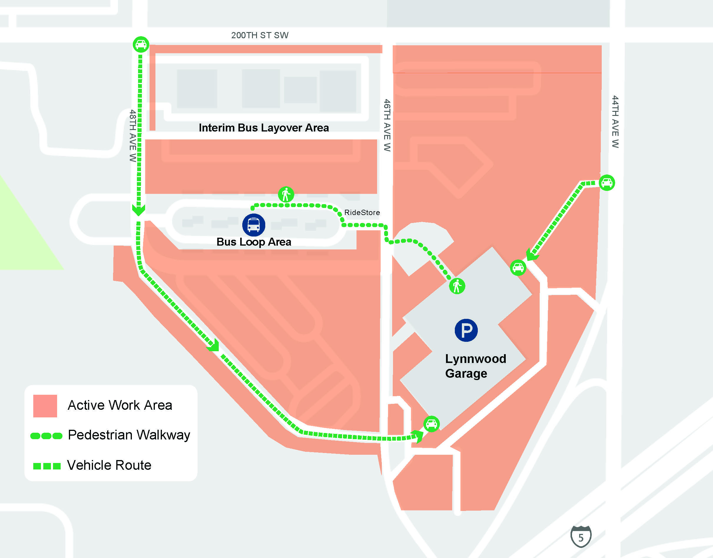 Lynnwood-Transit-Center-Parking-Garage-and-map-of-surface-parking