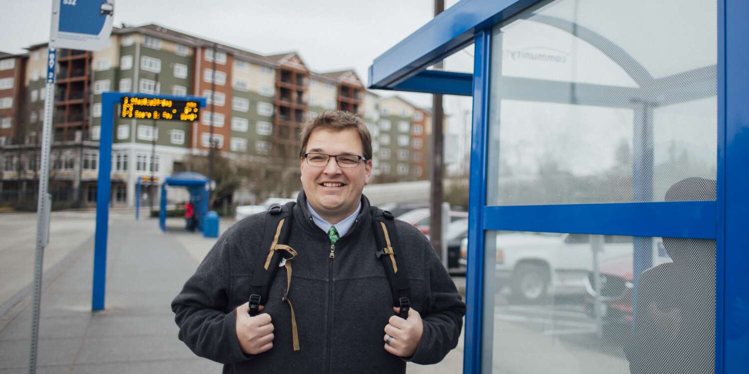 Smiling local rider