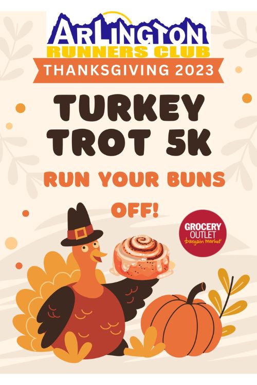 Arlington Turkey Trot 2023 promotional flyer image 2023