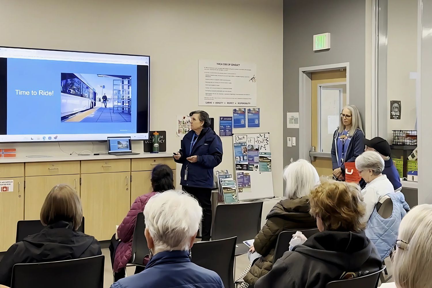 Older adults stay connected to their community with hands-on public transit workshops