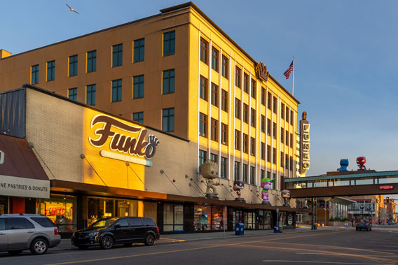 An image of buildings in downtown Everett, WA