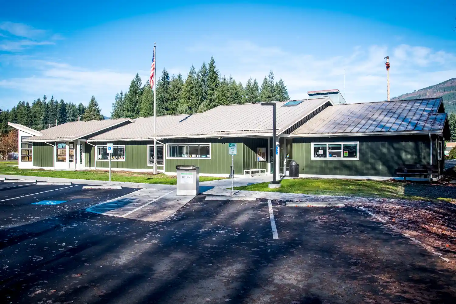 Darrington library building. photo credit: Sno-Isle Libraries