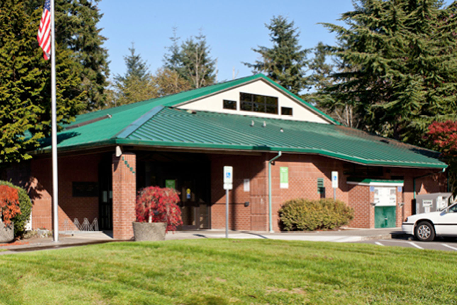 the Mill Creek Library building