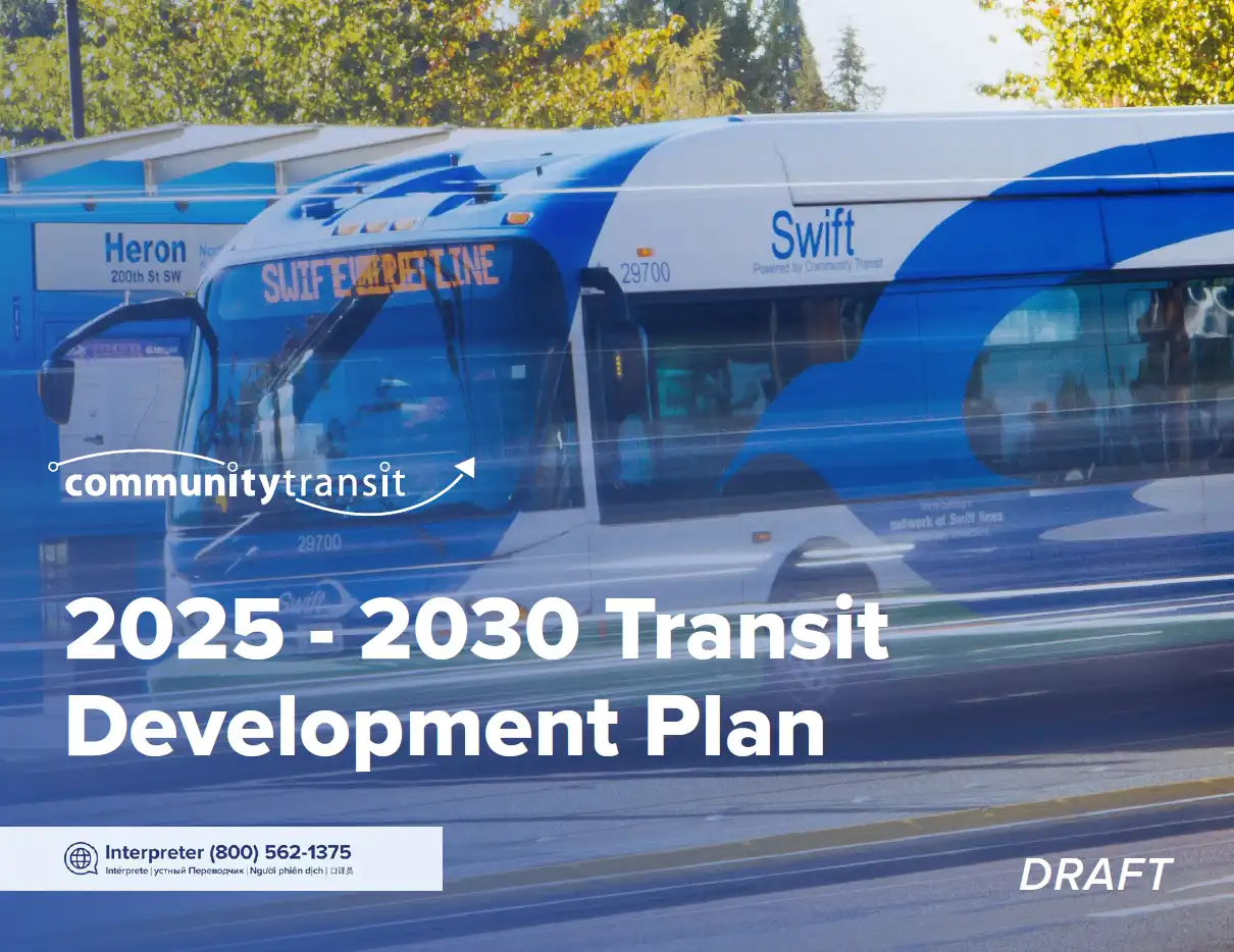Draft 2025-2030 Transit Development Plan document cover