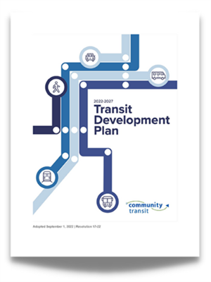 Image showing the cover of the 2022-Transit Development Plan Cover