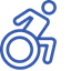 Wheelchair Icon of person in wheelchair