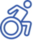 Wheelchair Icon of person in wheelchair