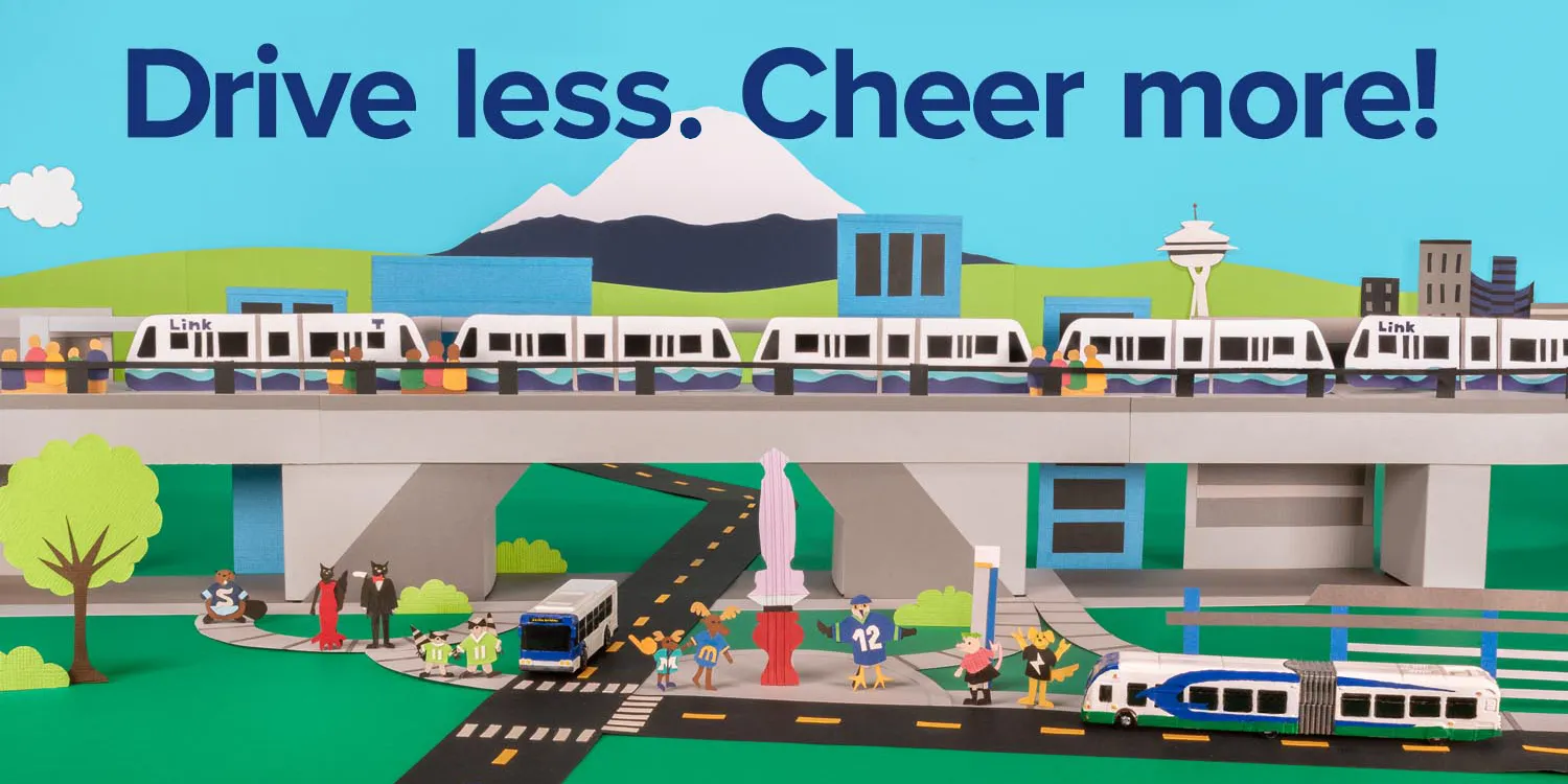 Drive less. Cheer more!