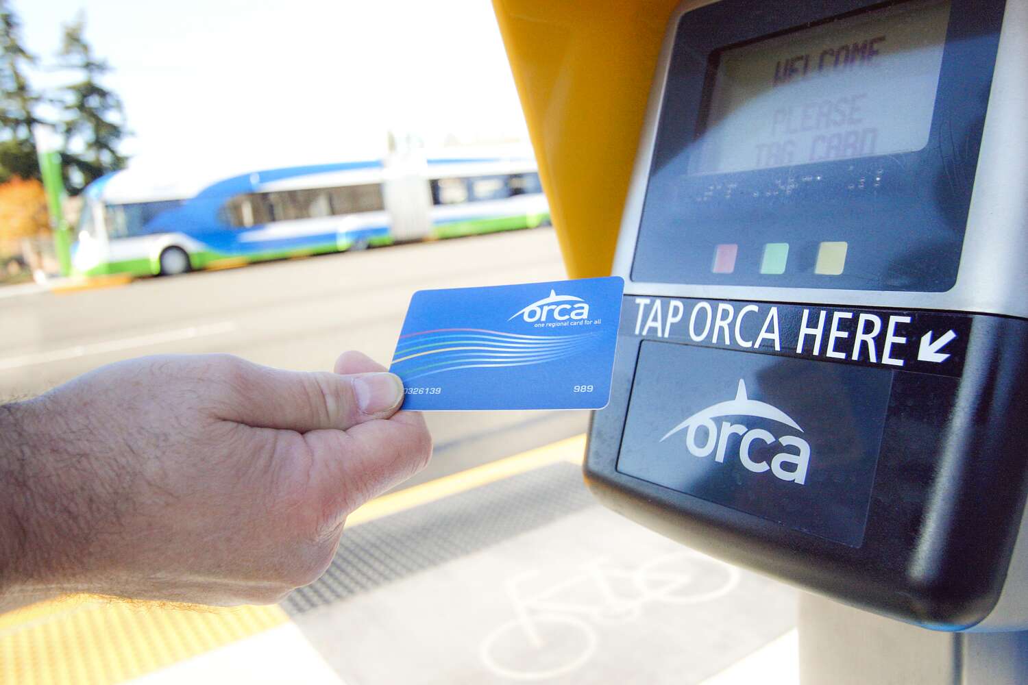 Rider paying for Swift far with ORCA card