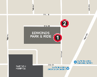 Map of Edmonds Park & Ride