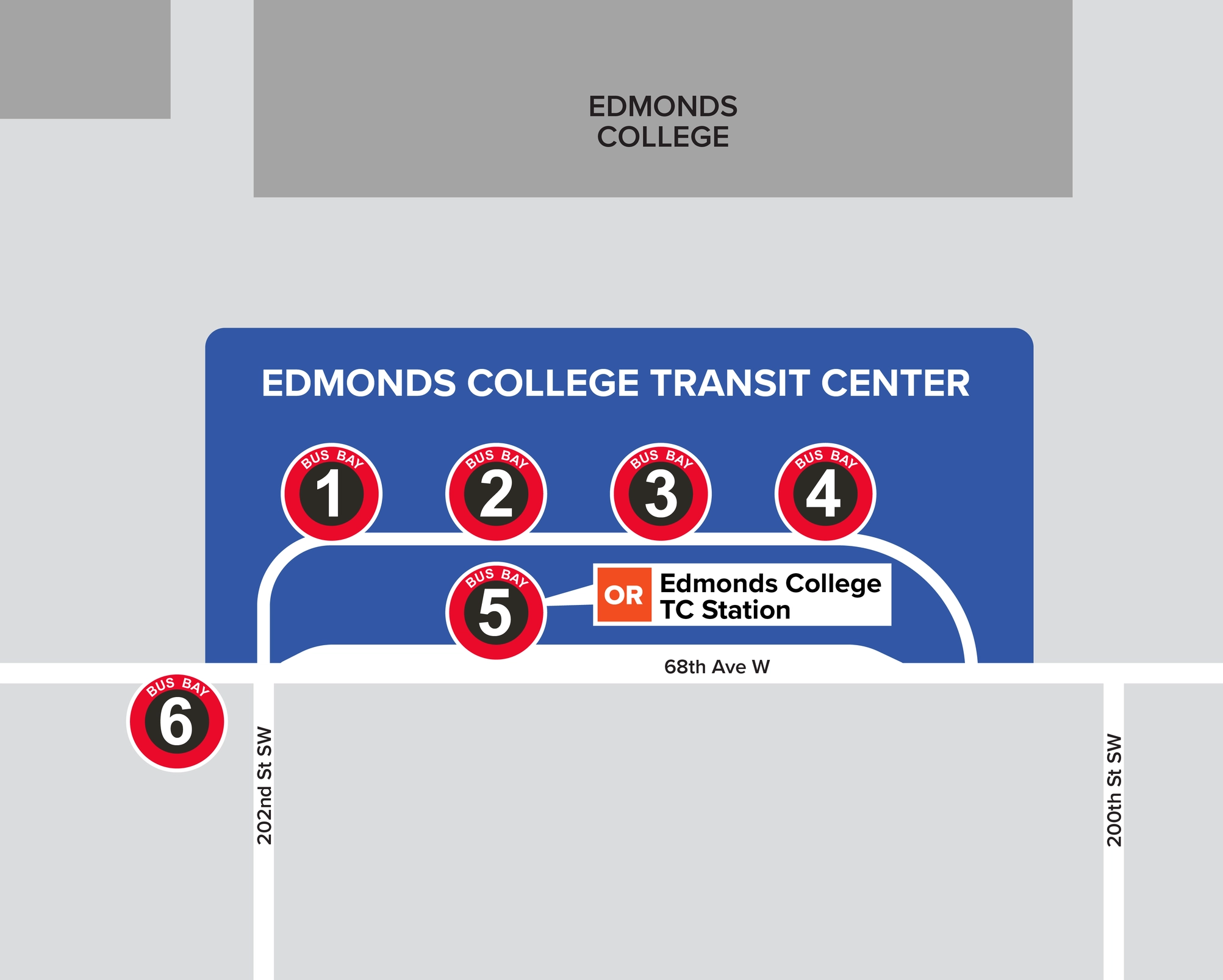 Edmonds College Transit Center
