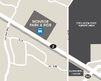 Map of Monroe Park & Ride