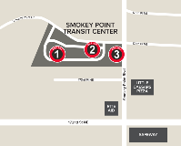 Map of Smokey Point Transit Center