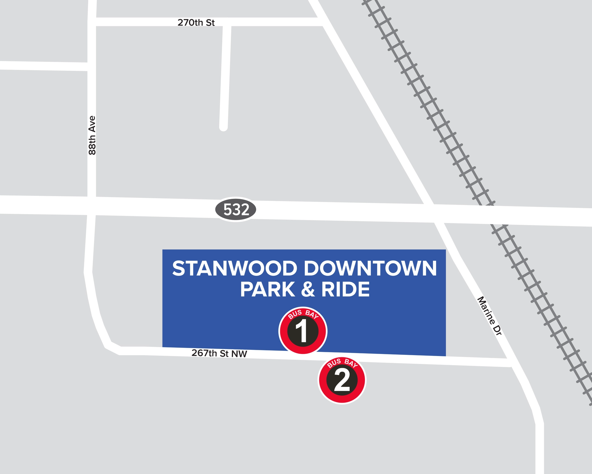 Stanwood Downtown Park & Ride