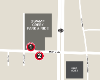 Map of Swamp Creek Park & Ride