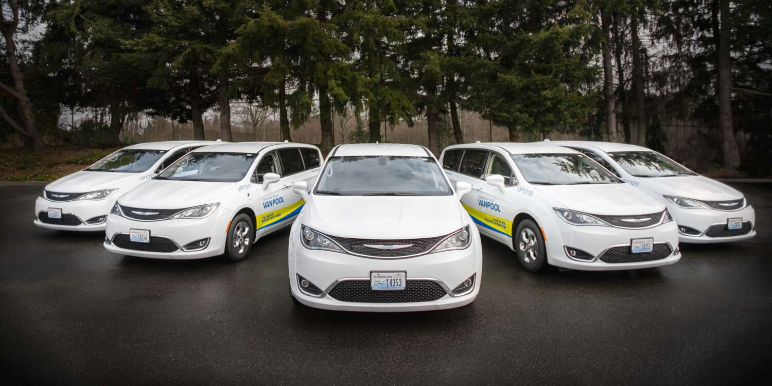 Community Transit Vanpool vans ready to go