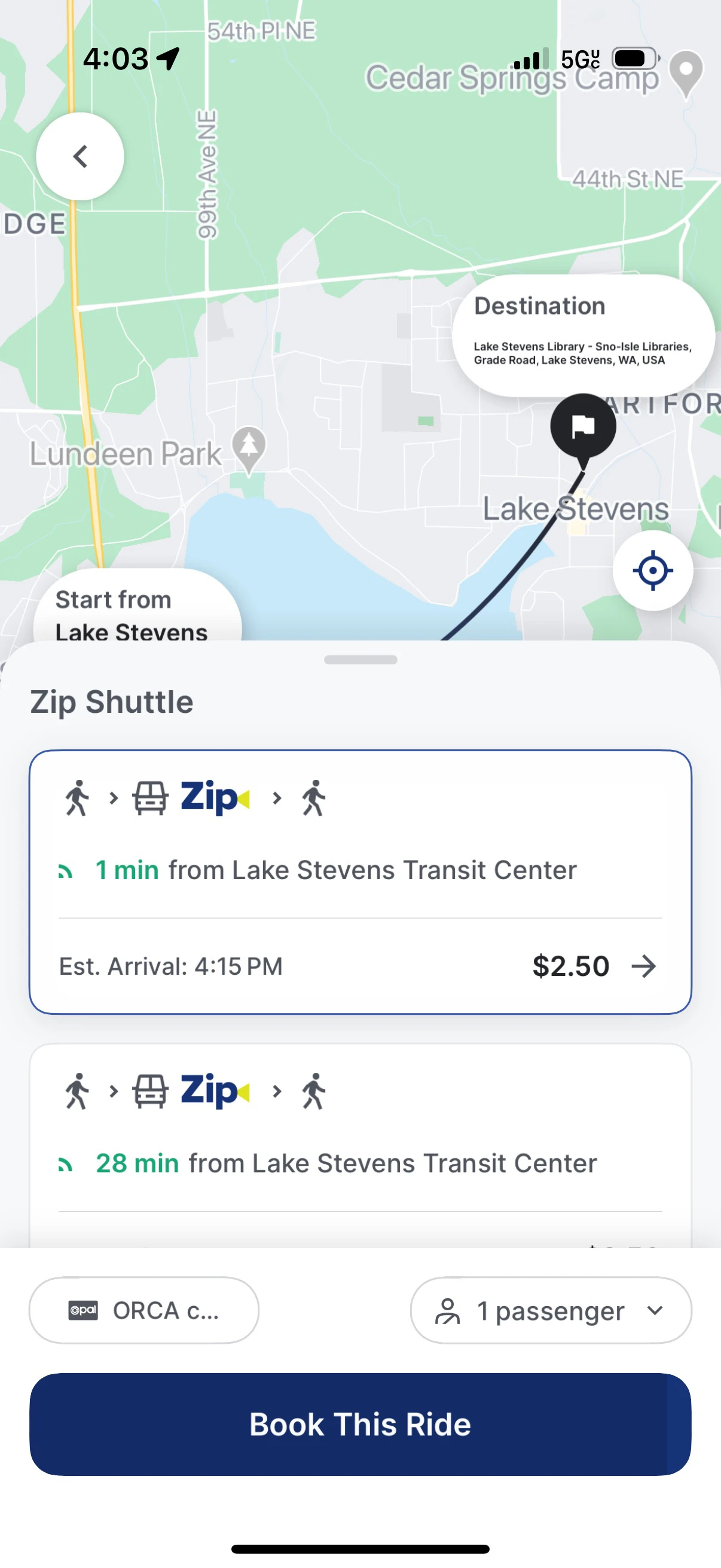 screenshot - book your trip
