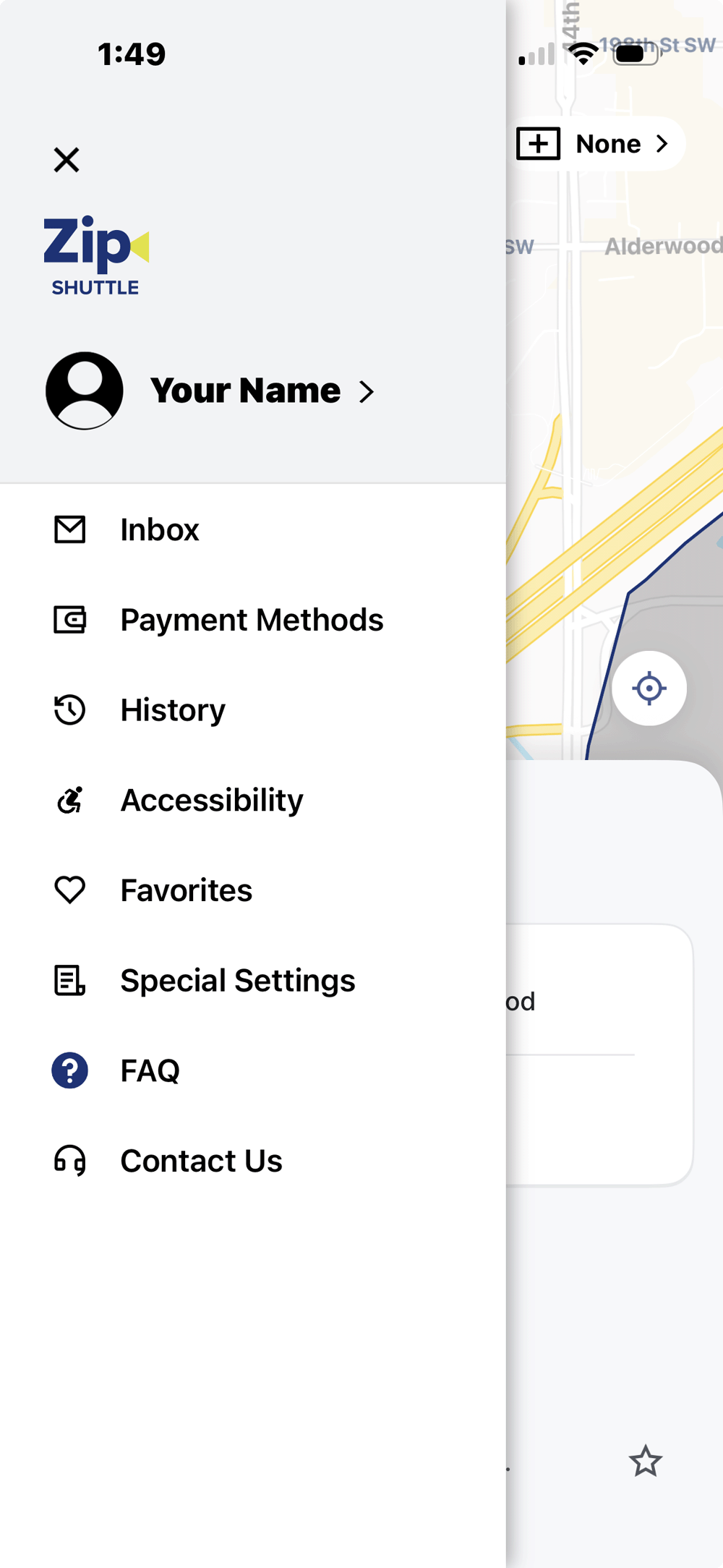 screenshot - customize your preferences by choosing Accessibility or Special Settings