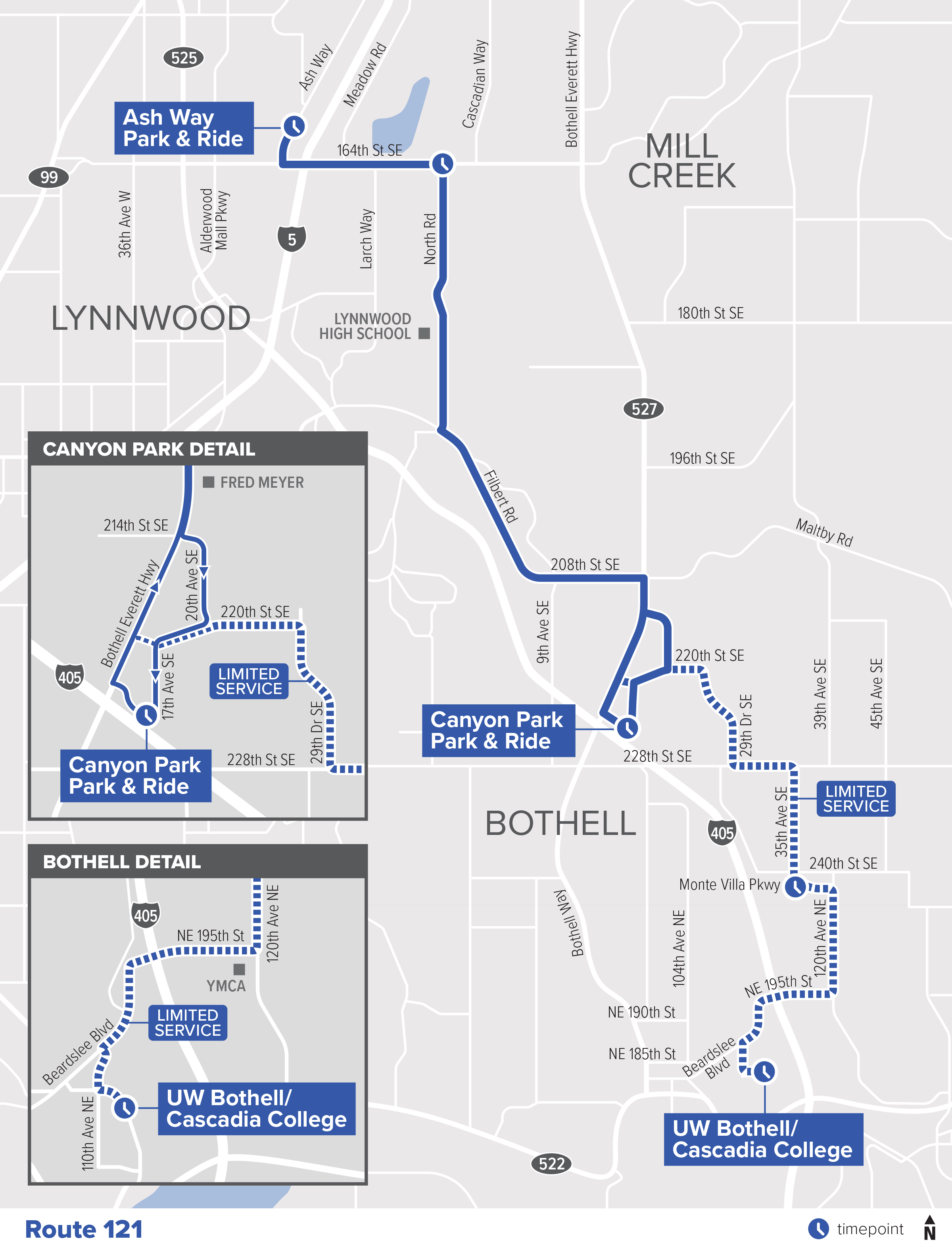 Route 121: Ash Way - Bothell (new route)