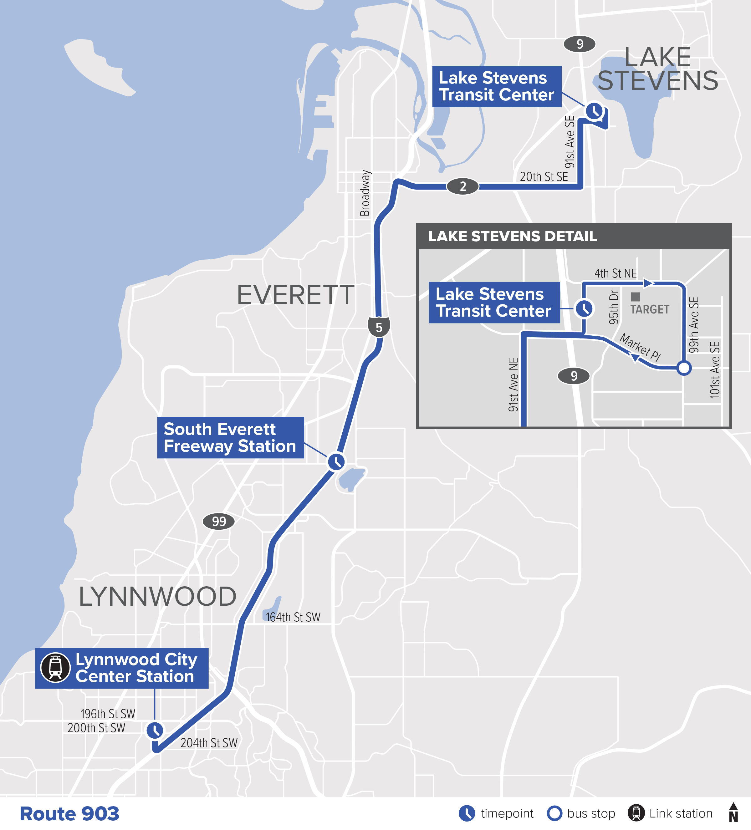 Route 903: Lake Stevens – Lynnwood (new route)